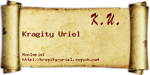 Kragity Uriel névjegykártya